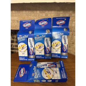 Lot of 4 ~ Clorox Bleach Pen Gel For Whites Dual Tipped ~ Discontinued ~ Sealed!